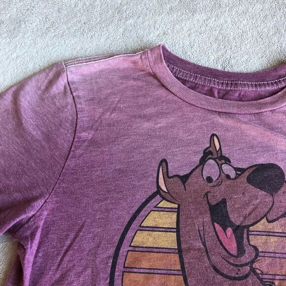 Scooby Doo Purple Vintage Inspired Kids Graphic T-Shirt - Picture 5 of 8